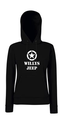 Willys Jeep Girlie Kapuzenpullover