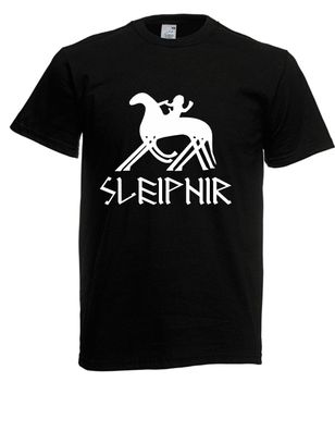 Herren T-Shirt Sleipnir - Pferd bis 5XL