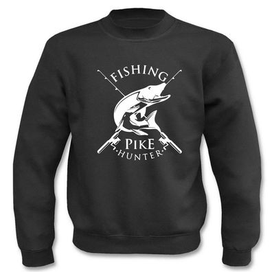 Pullover Hecht Angeln fischen I Fun I Sprüche I Lustig I Sweatshirt