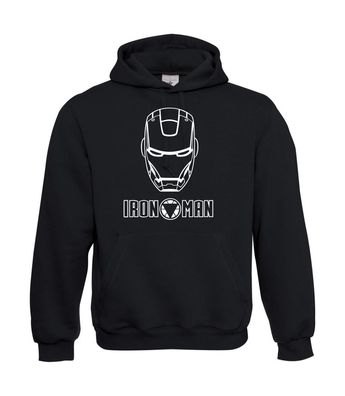 Iron Man Mask & Logo I Sprüche I Fun I Lustig bis 5XL I Herren Hoodie