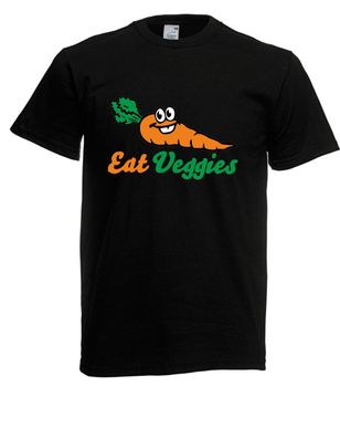 Herren T-Shirt Eat Veggies bis 5XL