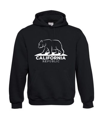 California Republic Bear I Sprüche I Fun I Lustig bis 5XL I Herren Hoodie