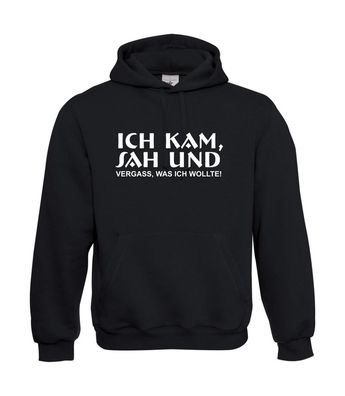 Herren Hoodie I Kapu I Ich kam sah und vergaß (Schrift) bis 5XL