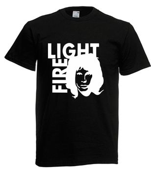 Herren T-Shirt The Doors Light my Fire Jim Morrison Größe bis 5XL