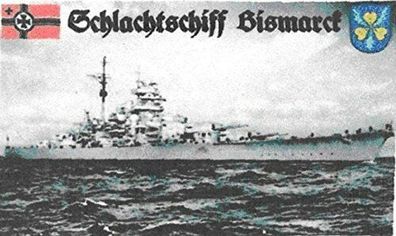 Fahne - Schlachtschiff Bismarck (Flagge / 2. WK / 150x90cm)