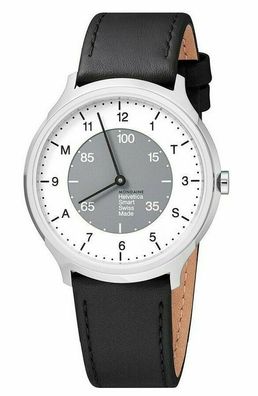 Mondaine Helvetica Regular Smartwatch - Schwarz/ Silber/ Weiß - Damen & Herren