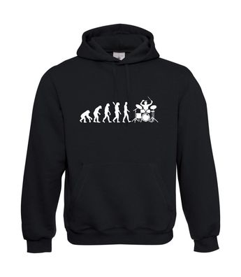 Herren Hoodie I Kapu I Evolution Schlagzeug bis 5XL