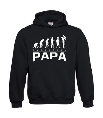 Evolution Papa I Sprüche I Fun I Lustig bis 5XL I Herren Hoodie