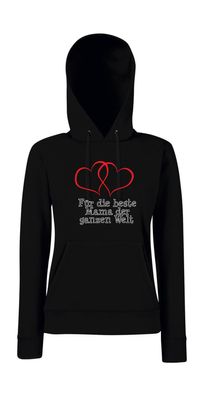 Für die Beste Mama der ganzen Welt I Muttertag I Girlie Kapuzenpullover