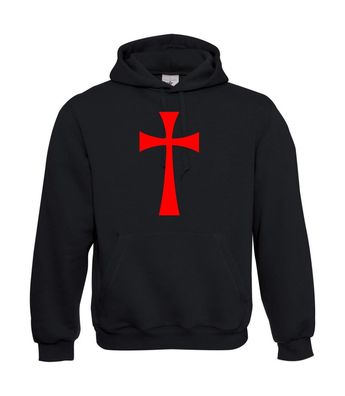 Kreuz der Tempelritter (Groß) S I Sprüche I Fun I Lustig bis 5XL I Herren Hoodie