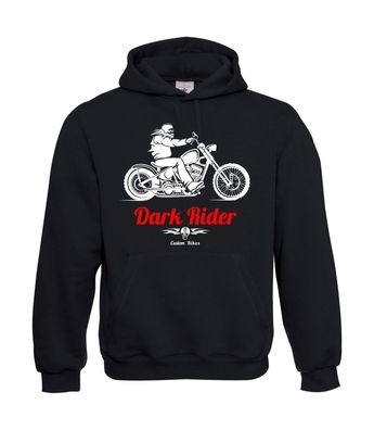 Herren Hoodie I Kapu I Dark Rider I Motorrad I Biker I Sprüche I Fun I bis 5XL