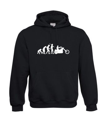 Evolution of Chopper Motorcycle I Sprüche I Fun I Lustig bis 5XL I Herren Hoodie