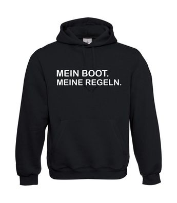 Mein Boot - Meine Regeln, Fairwear I Sprüche l Lustig bis 5XL I Herren Hoodie