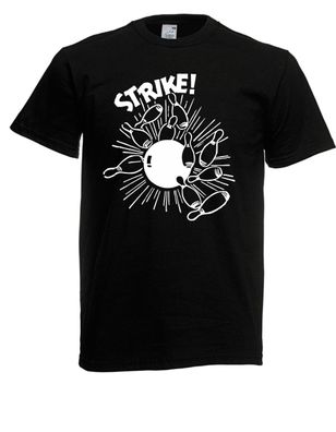 Herren T-Shirt Bowling - Strike I Sprüche I Fun I Lustig bis 5XL