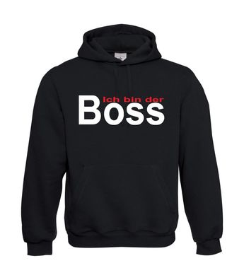 Herren Hoodie I Kapu I Ich bin der Boss I Chef I Lustig I Sprüche I bis 5XL