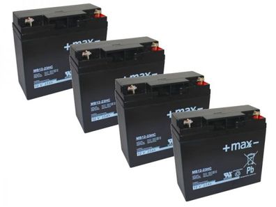 Kompatibler Accu Quad S-8 1000W 48V 4x 12V Ersatz Batterie zyklenfest