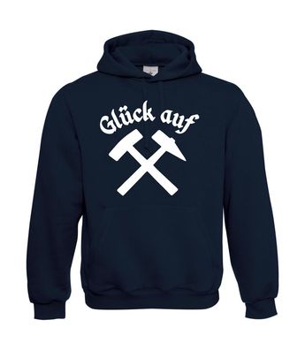 Herren Hoodie I Kapu I Glück auf I Lustig I Sprüche I Fun I bis 5XL