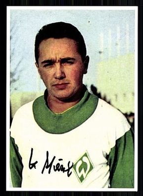 Klaus Hänel Werder Bremen 60er Jahre Autogrammkarte Original Signiert