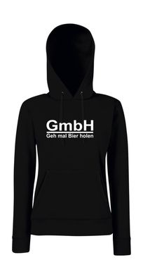 GmbH - Geh mal Bier holen I Sprüche I Fun I Lustig I Girlie Kapuzenpullover