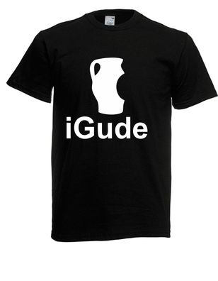 Herren T-Shirt iGude I Sprüche I Lustig I Fun I bis 5XL