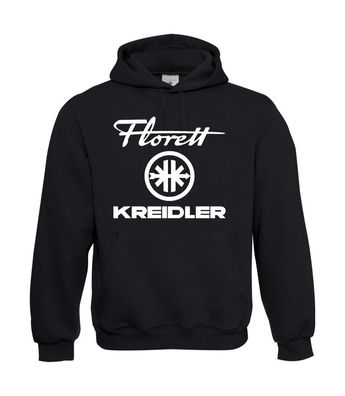 Herren Hoodie I Kapu I Florett Kreidler + Logo I Sprüche I Fun I Lustig bis 5XL