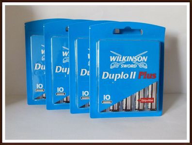 40x Wilkinson Sword Duplo II Plus Rasierklingen Klingen NEU