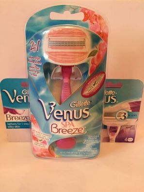 Gillette Venus Spa Breeze Damen Rasierer + 10 Rasierklingen NEU/ OVP