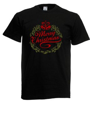 Herren T-Shirt Merry Christmas bis 5XL