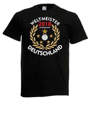 Herren T-Shirt Weltmeister 2018 in Rußland bis 5XL