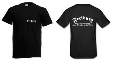 Herren T-Shirt Freiburg I Fussball I Verein I Sprüche I Fun I Lustig bis 5XL