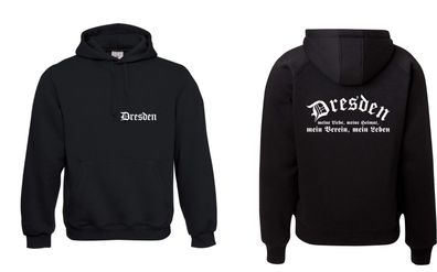 Herren Hoodie Kapu I Dresden I Fussball I Verein I Sprüche I Fun I Lustig