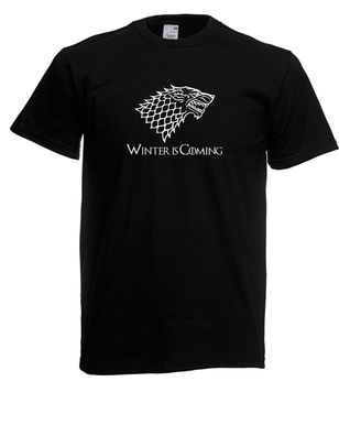Herren T-Shirt I Game of Thrones I Winter is coming I Schattenwolf I bis 5XL