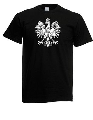 Herren T-Shirt Polska Adler Wappen Logo I Sprüche I Fun I Lustig bis 5XL