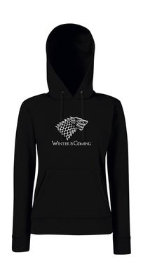 Girlie Kapu Pullover Game of Thrones I Winter is coming I Schattenwolf