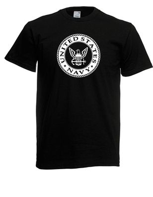 Herren T-Shirt I US United States Navy Logo I Sprüche I Fun I Lustig bis 5XL