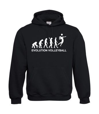 Herren Hoodie I Kapu I Evolution Volleyball I Fun I Lustig I Sprüche I bis 5XL