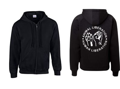 Kapuzenjacke - Animal Rights Liberation ( Sprüche / Lustig / Fun / Spaß )