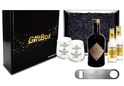 Mixcompany Geschenkset - Needle Blackforest Dry Gin 0,5L (40% Vol) + Flaschenöf