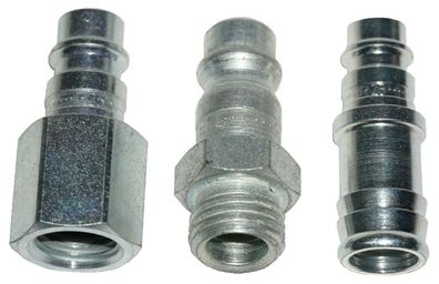 Druckluft-Stecker Einstecktülle Stecknippel Nippel Stahl Druckluftkupplung