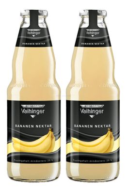 Niehoffs Vaihinger Bananen Nektar 1L TWO - 2er Set inkl. Pfand Mehrweg