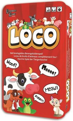 Loco - Das irre Spiel der Tiergeräusche - Kartenspiel für Kinder