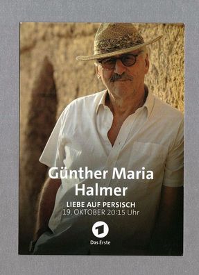 Günther Maria Halmer ( deutscher Schauspieler ) - - Originalautogrammkarte