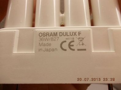 OSRAM DULUX F 36W/827 m118 Made in Japan CE 4 Stifte Zinken Bolzen Pins warmwhite