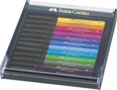 Faber-Castell PITT Artist Pen brush 12er Etui Basic 267421