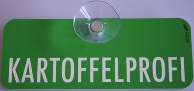 Schild mit Saugnapf - Kartoffelprofi - Gr. ca. 15,5cm x 5cm - 307823