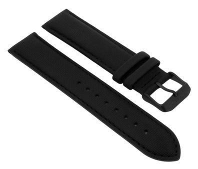 Nautica Herren Chrono Uhrenarmband 20mm schwarz Kalbleder A18685G