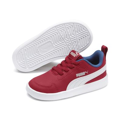 Puma Unisex Kinder Courtflex Inf Schuhe Sneaker Turnschuhe Rot Weiß 362651