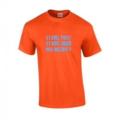 T-Shirt STRIKE FIRST orange-blau