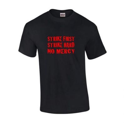T-Shirt STRIKE FIRST schwarz-rot