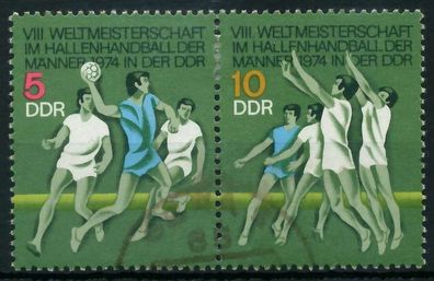 DDR Zusammendruck Nr WZd296 gestempelt WAAGR PAAR X12FD2E